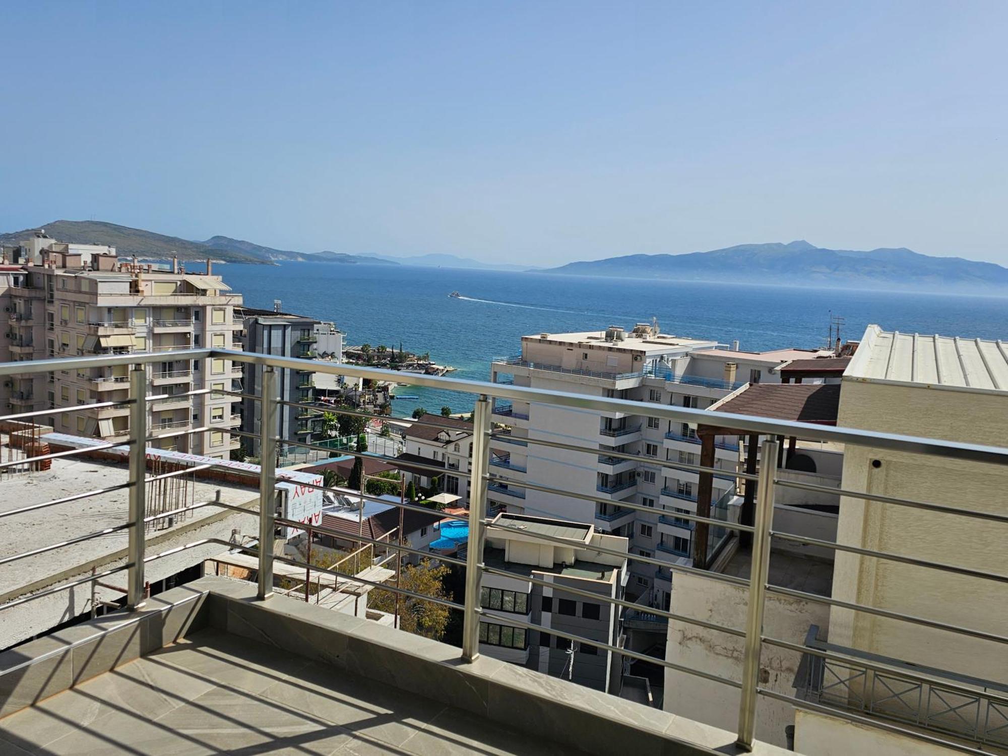 Panoramic Sea View Apartment Sarande Bagian luar foto