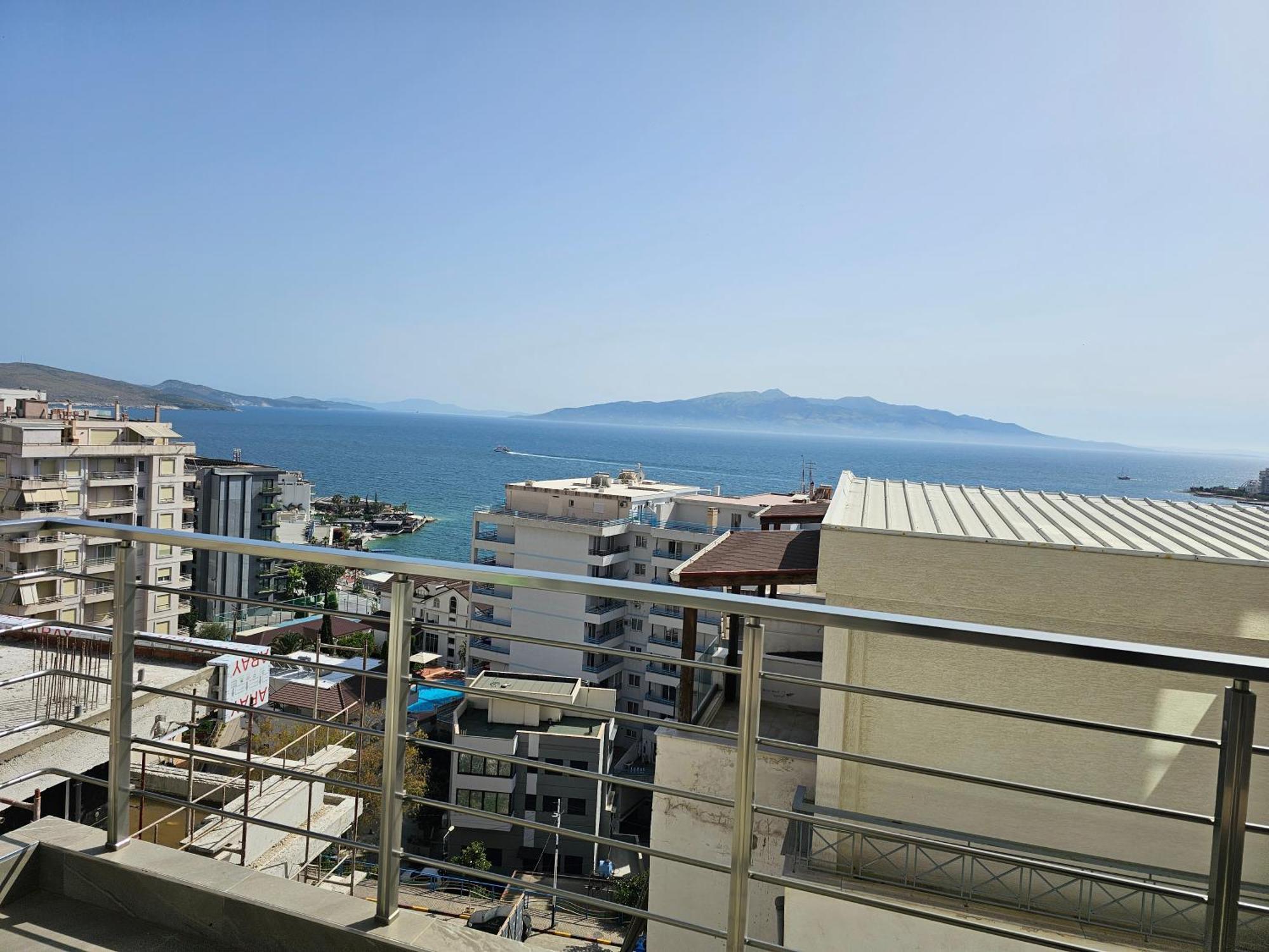 Panoramic Sea View Apartment Sarande Bagian luar foto